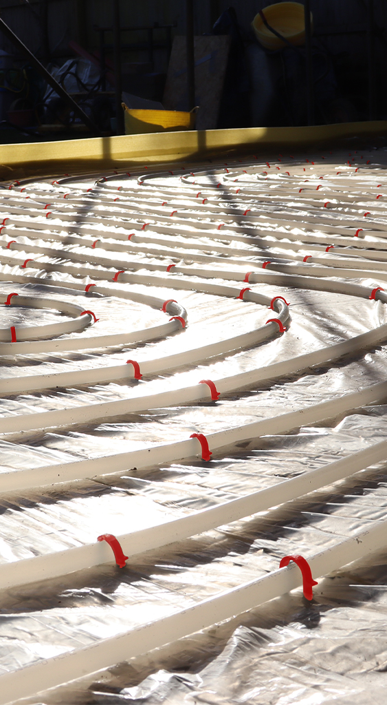 Underfloor heating pipe