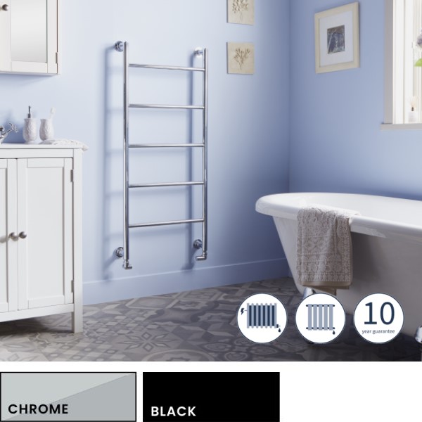 Towelrads Ballymore Towel Radiator in Chrome