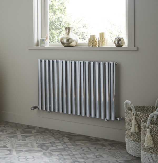 Dorney Single Horizontal Radiator in Chrome - 600mm x 1000mm 128006 Towelrads Dorney Single Horizontal Radiator in Chrome - 600mm x 1000mm 128006