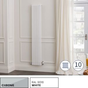 Towelrads Iridio Vertical Radiator in White