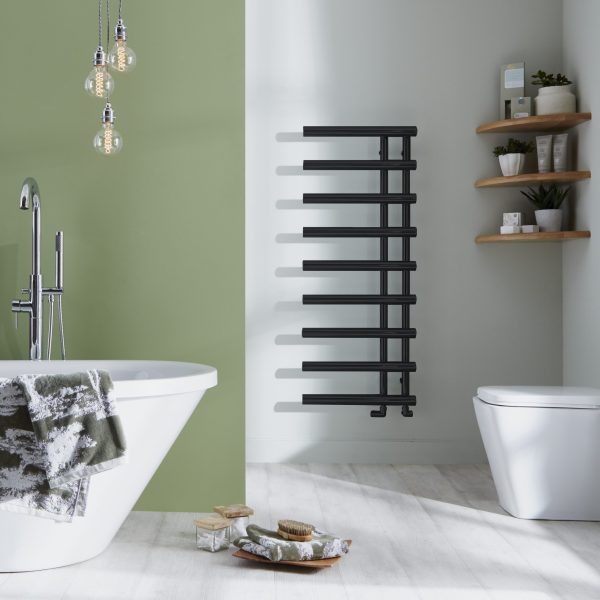 Towelrads Mayfair Towel Radiator in Black 1245mm x 500mm - 120909
