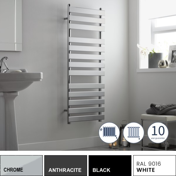 Towelrads Perlo Towel Radiator in Chrome