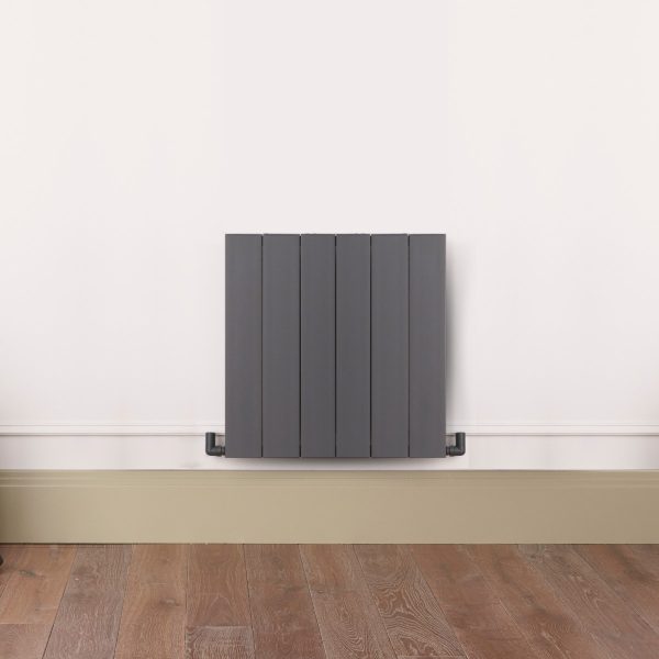 Towelrads Ascot Horizontal radiator in anthracite - 600mm x 612mm