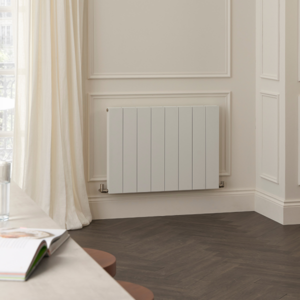 Towelrads Ascot Horizontal radiator in White - 600mm x 814mm