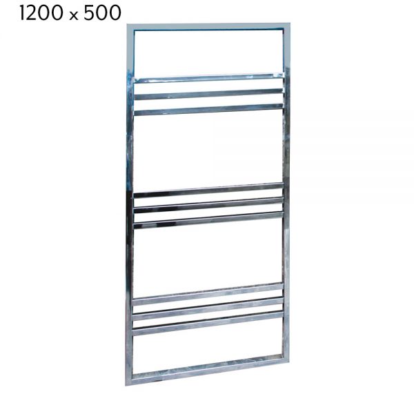 Towelrads Boxford Towel Radiator in Chrome - 1200mm x 500mm