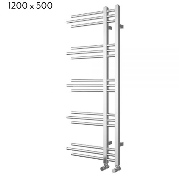 Towelrads Chertsey Towel Radiator in Chrome - 1200mm x 500mm 120985