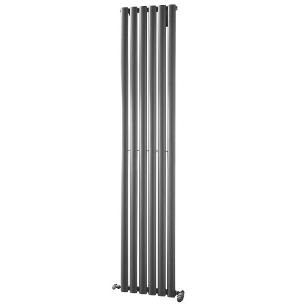 Towelrads Dorney Single Vertical Radiator in Anthracite - 1800mm x 352mm 120872