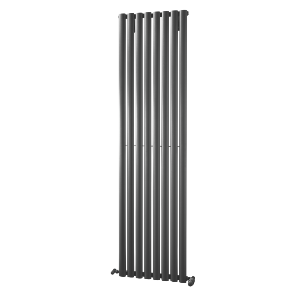 Towelrads Dorney Single Vertical Radiator in Anthracite - 1800mm x 472mm 120873