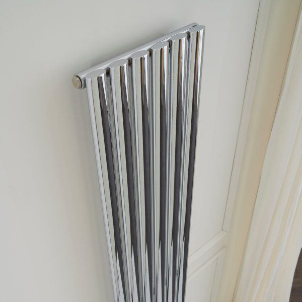 Towelrads Dorney Single Vertical Radiator in Chrome - 1800mm x 352mm