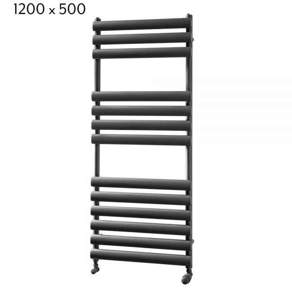 Towelrads Dorney Towel Radiator in Anthracite - 1200mm x 500mm