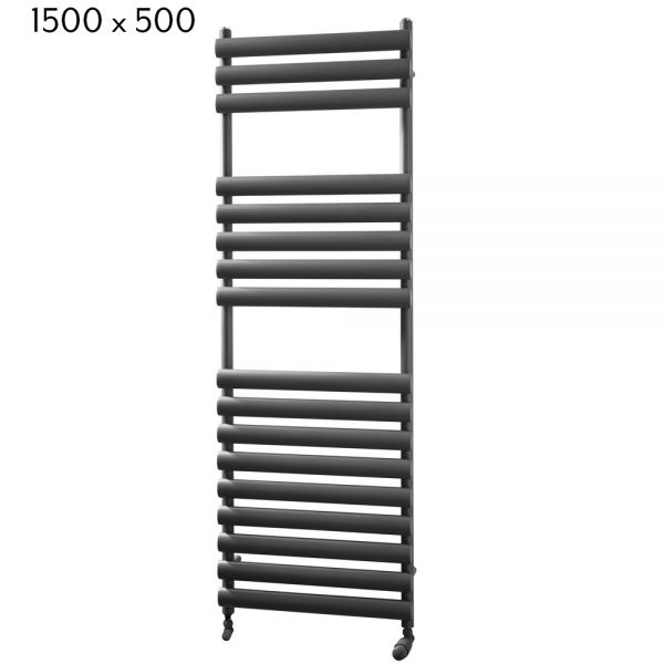 Towelrads Dorney Towel Radiator in Anthracite - 1500mm x 500mm