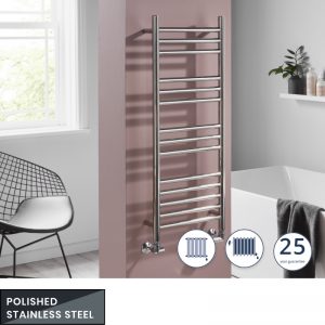 Towelrads Eversley Stainless Steel Towel Radiator in Chrome