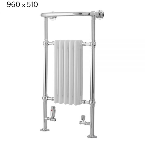 Hampshire Traditional Towel Radiator - 960mm x 510mm Towelrads Hampshire Traditional Towel Radiator - 960mm x 510mm