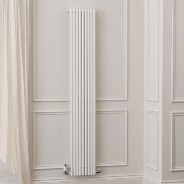 Iridio Vertical Radiator in White 1800mm x 300mm - 120980 Towelrads Iridio Vertical Radiator in White 1800mm x 300mm - 120980