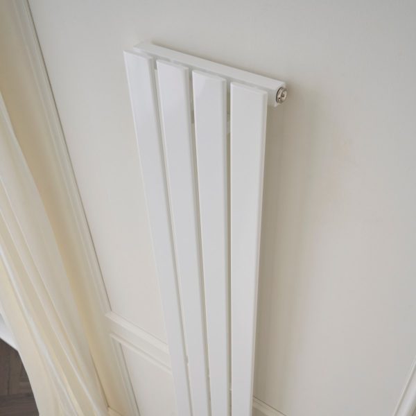 Merlo Single Vertical Radiator in White - 1800mm x 310mm Towelrads Merlo Single Vertical Radiator in White - 1800mm x 310mm