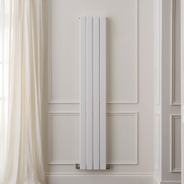 Merlo Single Vertical Radiator in White - 1800mm x 310mm Towelrads Merlo Single Vertical Radiator in White - 1800mm x 310mm