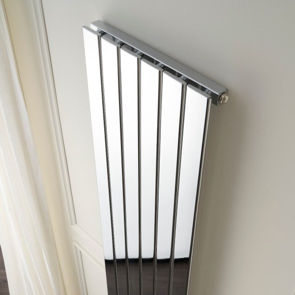 Merlo Single Vertical Radiator in Chrome - 1800mm x 435mm Towelrads Merlo Single Vertical Radiator in Chrome - 1800mm x 435mm