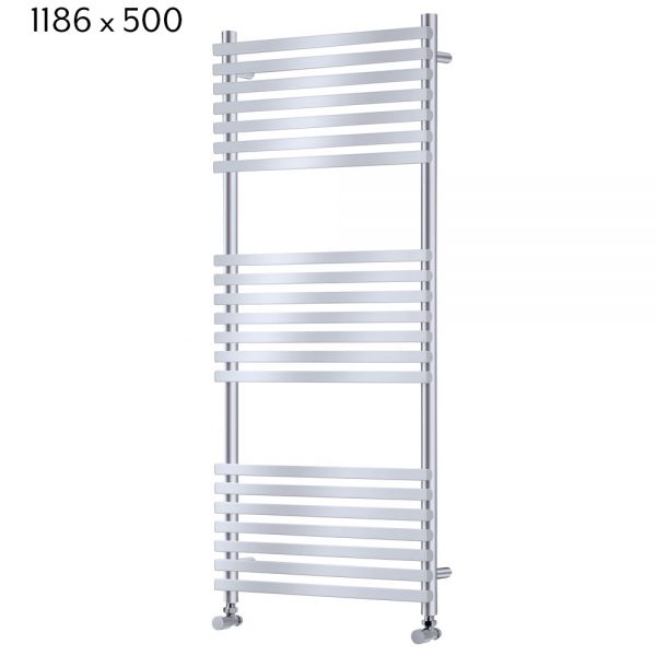 Towelrads Oxfordshire Towel Radiator in Chrome - 1186mm x 500mm