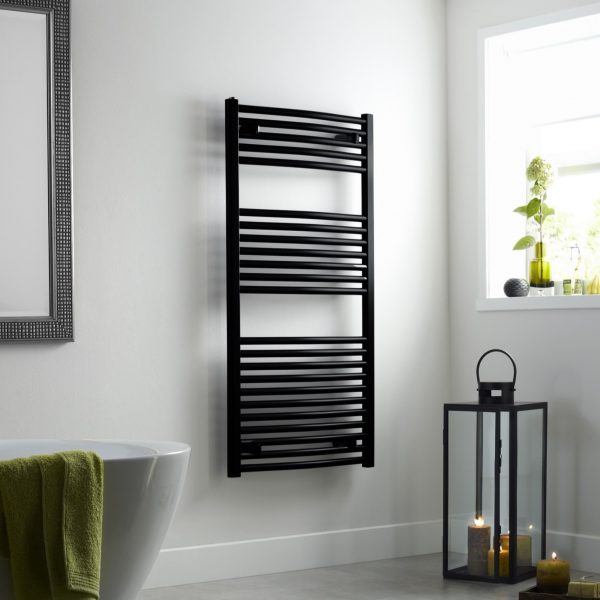 Towelrads Pisa Straight Towel Radiator in Black