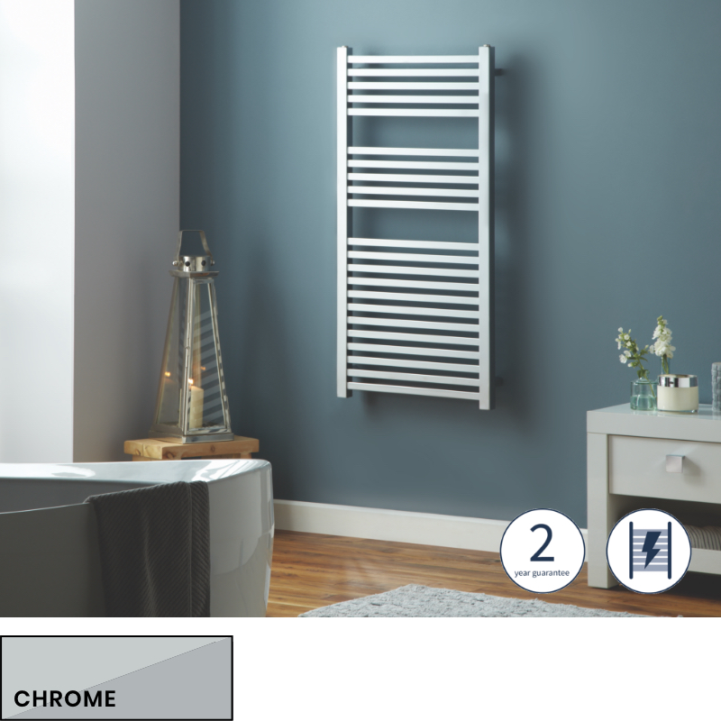 Square Electric Available On Towelrads, Contemporary Bathroom Towel Rails