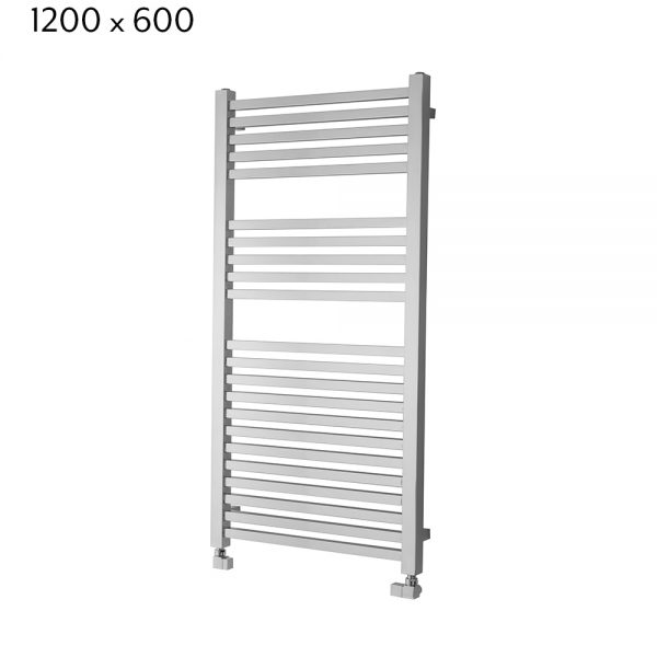 Towelrads Square Towel Radiator in Chrome - 1200mm x 600mm