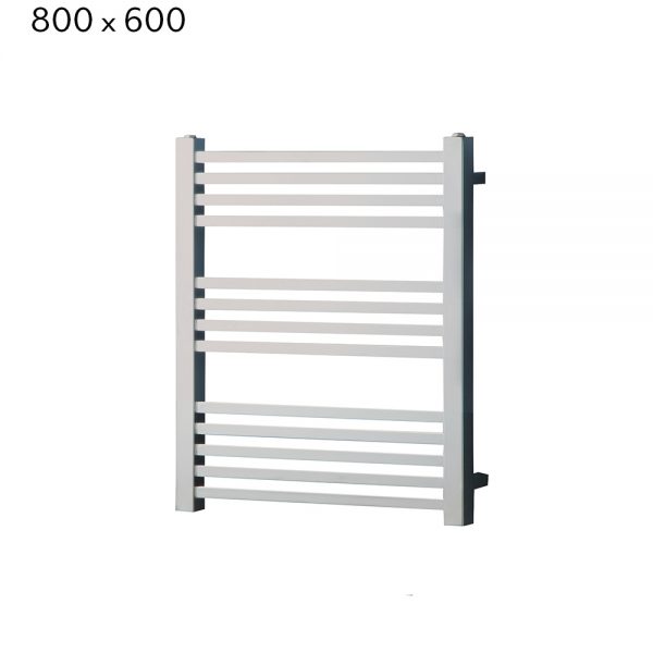 Towelrads Square Towel Radiator in Chrome - 800mm x 600mm