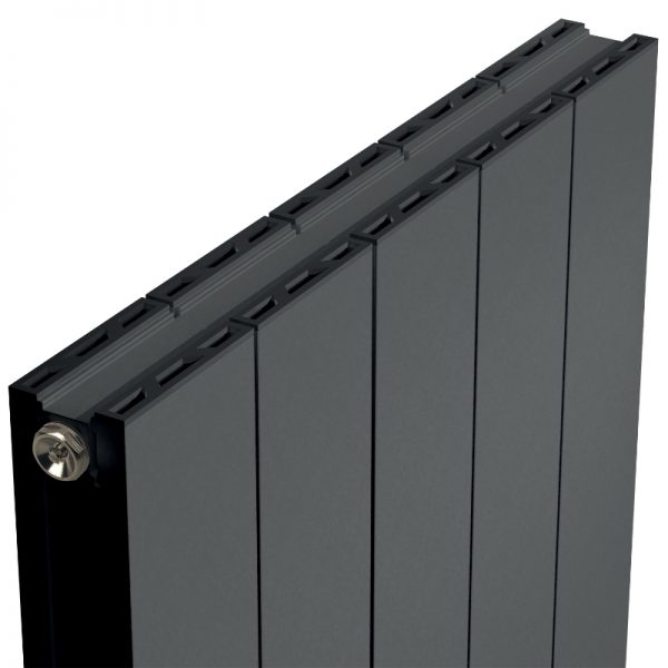 Towelrads Ascot Double Radiator in Anthracite - Close Up