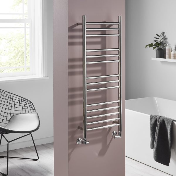 Towelrads Eversley Stainless Steel Towel Radiator in Chrome - 1000mm x 400mm