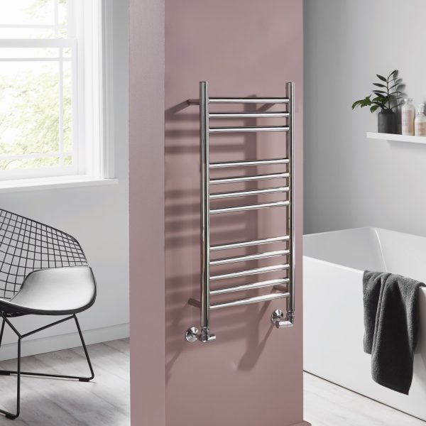 Towelrads Eversley Stainless Steel Towel Radiator in Chrome - 800mm