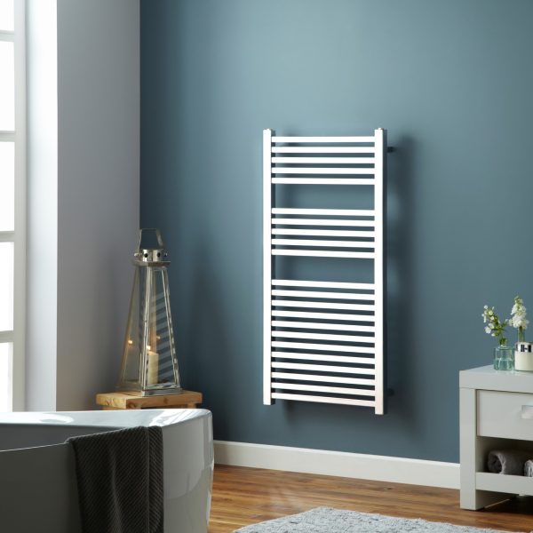 Towelrads Square Towel Radiator in White.