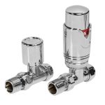 Towelrads TRV Straight Chrome Valves 126006