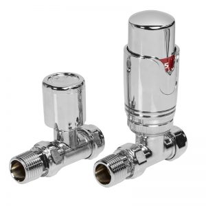 Towelrads TRV Straight Chrome Valves 126006