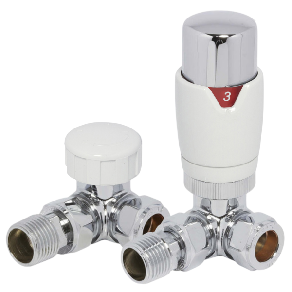 Towelrads Round Corner TRV in White