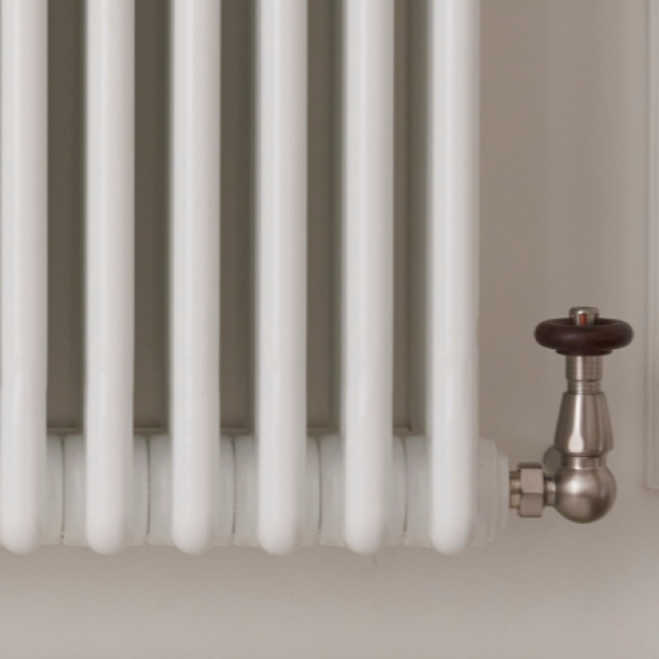 Towelrads Chelsea Corner TRV Valves in Satin Brushed Nickel LS