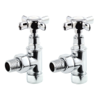 Angled chrome crosshead valve and lockshield.