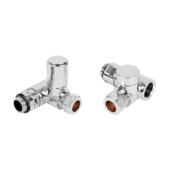 Towelrads Dual Fuel Manual Valve Set in Chrome - 690052