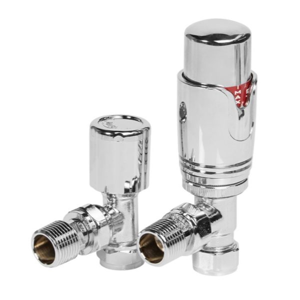 Towelrads TRV Angled Chrome Valves - 125005