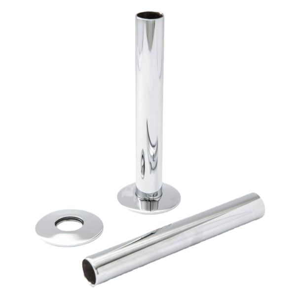 Towelrads 130mm Pipe Sleeve Set in Chrome - 690233