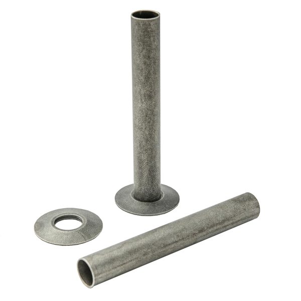 Towelrads 130mm Pipe Sleeve Set in Pewter - 690239