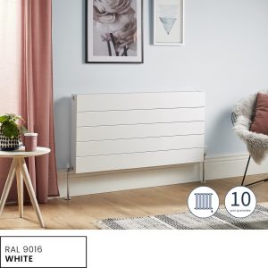 Towelrads Flat Lined Panel Radiator in White