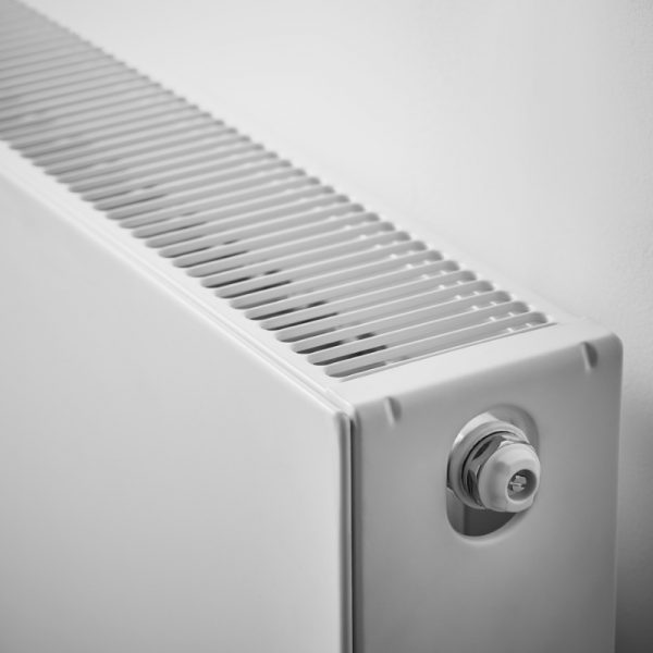 Towelrads Flat Panel Radiator in White - Close Up
