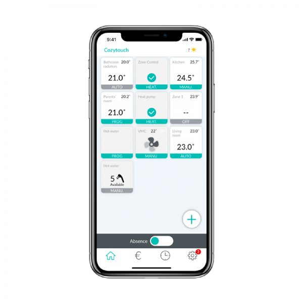 Cozytouch 4 Mobile App Dashboard Towelrads Cozytouch 4 Mobile App Dashboard