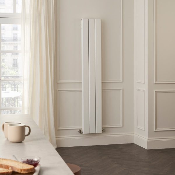 Towelrads Berkshire Double Vertical Radiator in White - 1800mm x 305mm