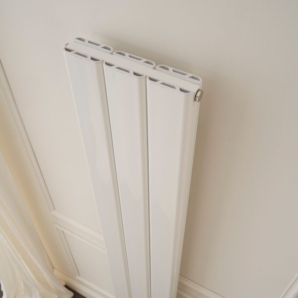 Towelrads Berkshire Double Vertical Radiator in White - 1800mm x 305mm