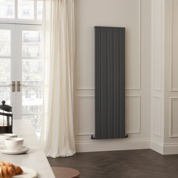 Towelrads Berkshire Vertical Radiator in Anthracite - 1800mm x 510mm