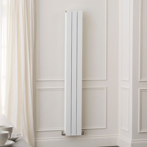Towelrads Hanworth Plus Vertical Radiator in White - 1800mm x 240mm 128239