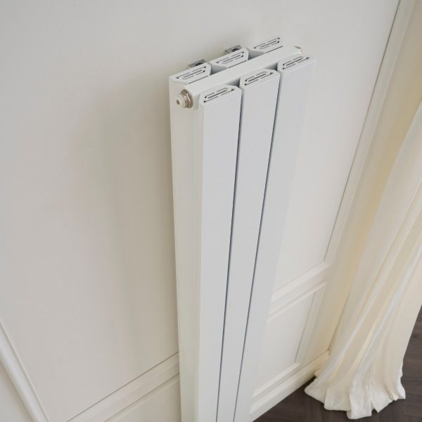 Towelrads Hanworth Plus Vertical Radiator in White - 1800mm x 240mm 128239