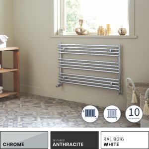 Towelrads Iridio Horizontal Towel Radiator Collection