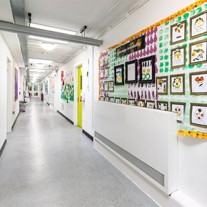 Horizontal LST Ultra with 2mm protective casing to protect students in the hallway