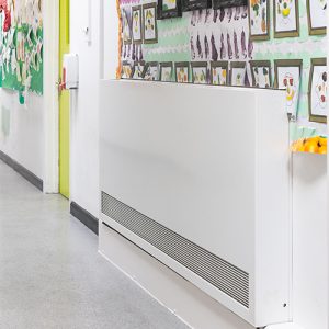 Ultra LST radiator in Primary School Corridor